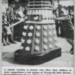 John Streeter receives his Dalek in Brighton.