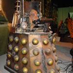 The 'Opening/Distressed' Dalek on display at Cardiff in 2006. Picture - Jon Green.