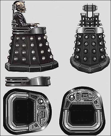 Concept art for Davros by Peter Mckinstry