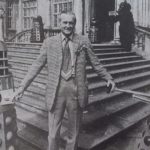 Lord Bath at the opening of the Longleat Exhibition.