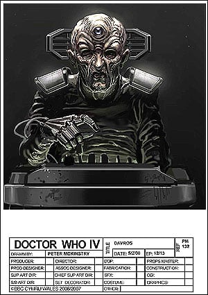 Peter McKinstry's design for Davros