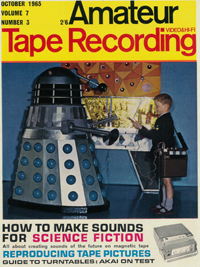 Dalek Six appears on the cover of the October edition of 'Amateur Tape recording'