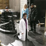 A rare look at the Daleks and their operators!