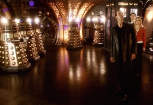 Split-screen increased the number of Daleks.