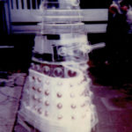 The perspex Dalek prop at Denny's. Photo - Linda Calvert.