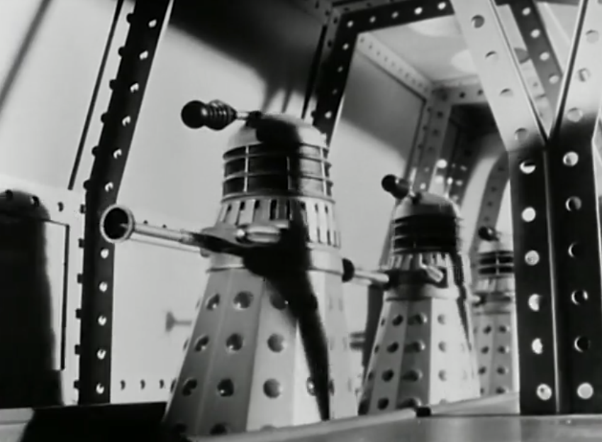 Hertz Daleks were used in the model sequences