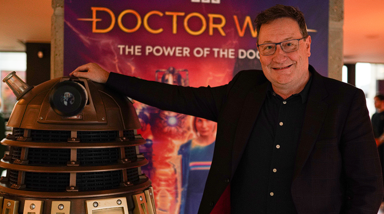 Chris Chibnall and Dalek